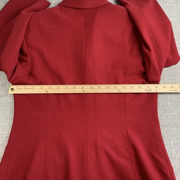 Vintage Conrad C Collection Two Piece Burgundy Skirt Suit 12 Made in Canada - Picture 9 of 16